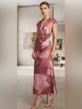 Sunday Up  Print Wrap Maxi Dress